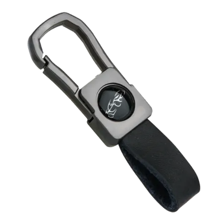 Gun Metal Caribiner Keychain Gun Metal Caribiner Keychain - Custom Ribbons Now