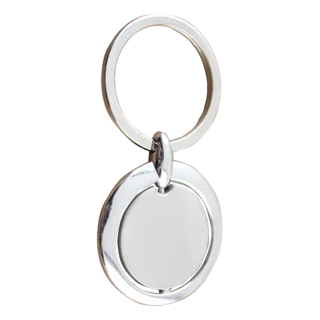 Spinning Circle Metal Keychain Spinning Circle Metal Keychain - Custom Ribbons Now