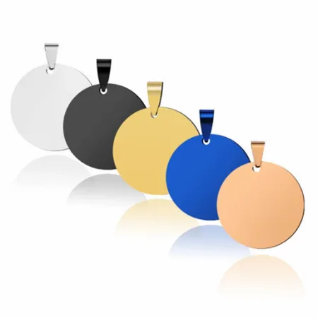 Full Color Circle Metal Keychain Full Color Circle Metal Keychain - Custom Ribbons Now