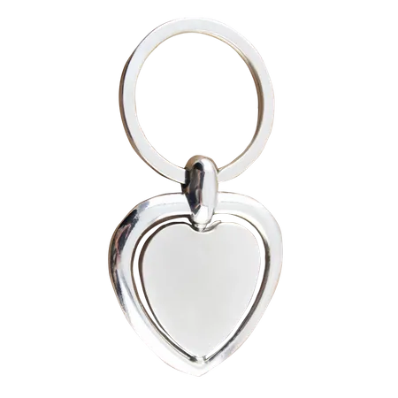 Spinning Heart Metal Keychain Spinning Heart Metal Keychain - Custom Ribbons Now