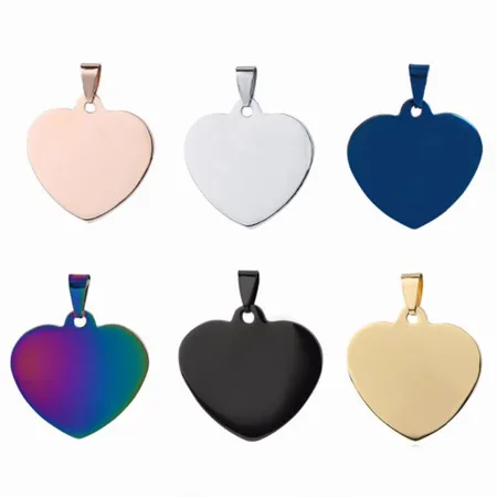 Full Color Heart Metal Keychain Full Color Heart Metal Keychain - Custom Ribbons Now