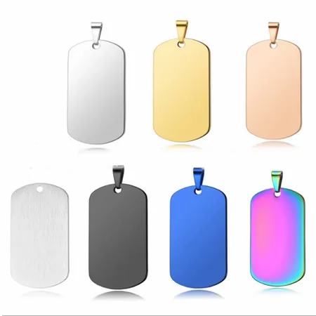 Sleek Military Dog Tag Metal Keychain Sleek Military Dog Tag Metal Keychain - Custom Ribbons Now