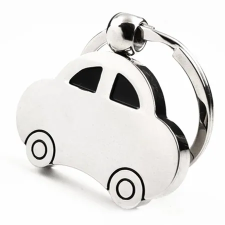 Car Shaped Metal Keychain Car Shaped Metal Keychain - Custom Ribbons Now
