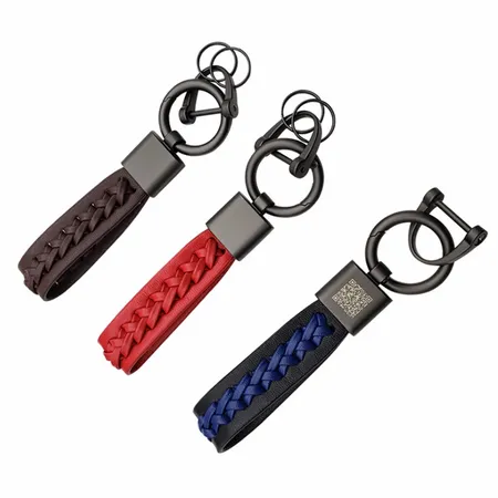 Versatile Laser Cut Leather Keychain Versatile Laser Cut Leather Keychain - Custom Ribbons Now