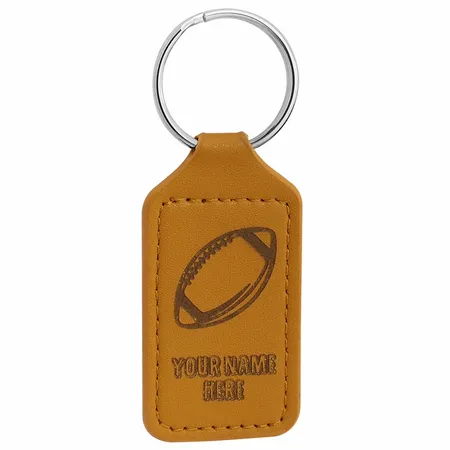 Durable Debossed Leather Keychain Durable Debossed Leather Keychain - Custom Ribbons Now