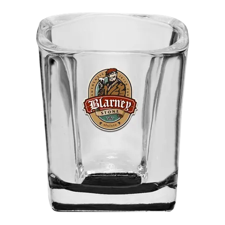 Imported Square Shot Glass - Custom Ribbons Now