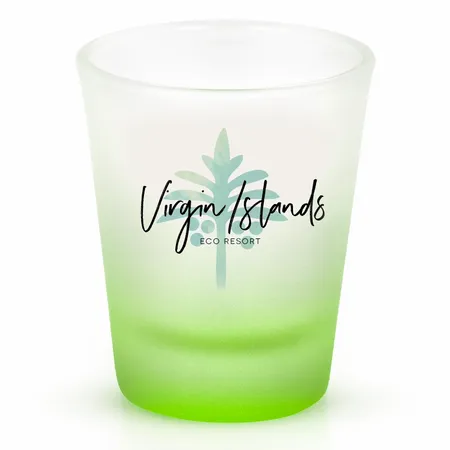 Frosted Glass Shot Glass - Custom Ribbons Now