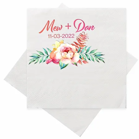 Custom Napkins - Custom Ribbons Now