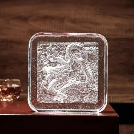 Customized Crystal Carving Coaster - Custom Ribbons Now