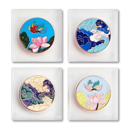 Customized Glass Alloy Coaster - Custom Ribbons Now