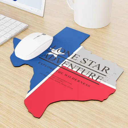 Custom Shape Die Cut Mouse Pad Custom Shape Die Cut Mouse Pad - Custom Ribbons Now
