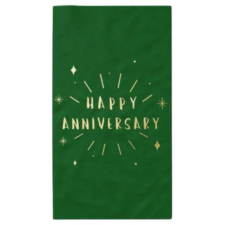 Custom Foil Stamped Towel Napkin - Custom Ribbons Now