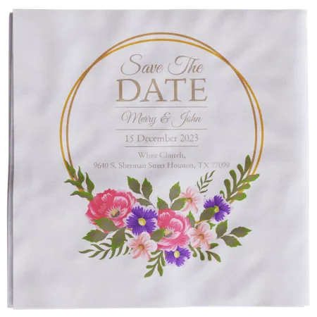 Custom Beverage Napkin - Custom Ribbons Now