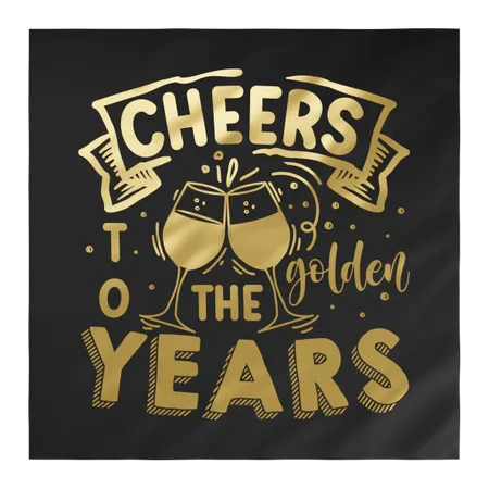 Custom Foil Stamped Beverage Napkin - Custom Ribbons Now