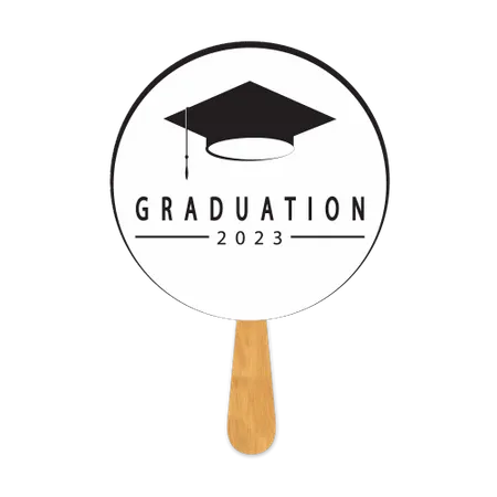 Graduation Hand Fans - Custom Ribbons Now