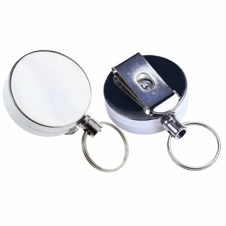 Compact Reel Keychain Compact Reel Keychain - Custom Ribbons Now