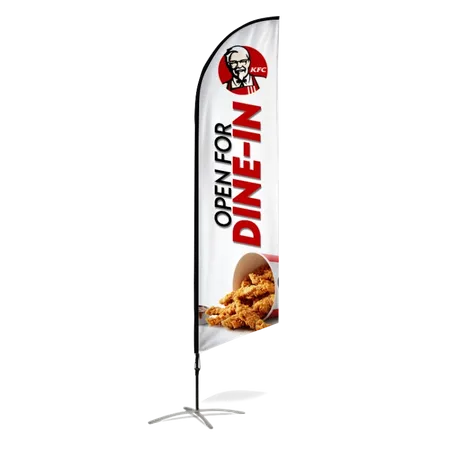 Feather Flag - Custom Ribbons Now