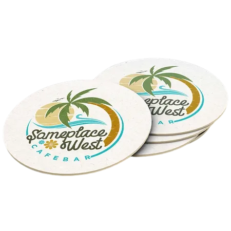 Super Absorbent Bar Coaster - Custom Ribbons Now