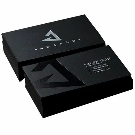 Embossed Gloss Business Cards - Custom Ribbons Now