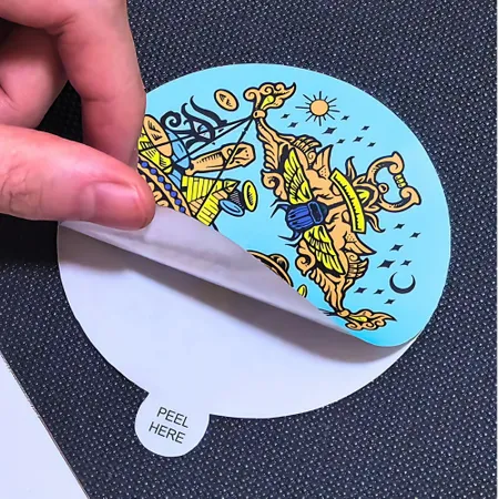 Easy Peel Die Cut Stickers - Custom Ribbons Now