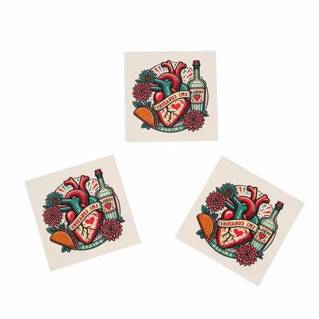 Temporary Tattoos - Custom Ribbons Now