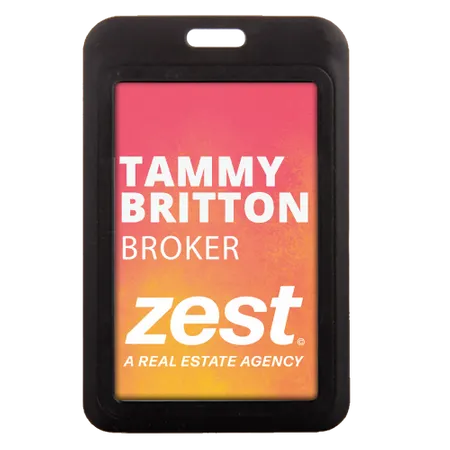 Full Color Printed Plastic Holder Full Color Printed Plastic Holder - Custom Ribbons Now