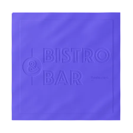 Custom Debossed Beverage Napkin - Custom Ribbons Now