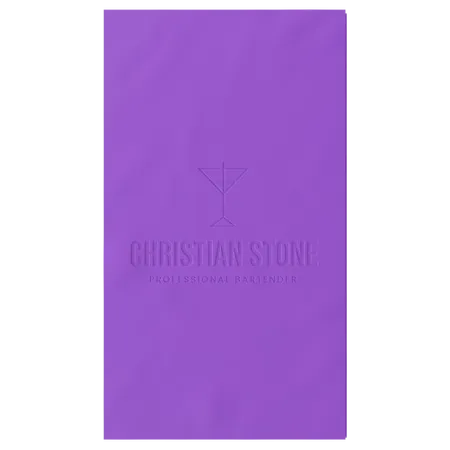 Custom Debossed Guest Towel Napkin - Custom Ribbons Now