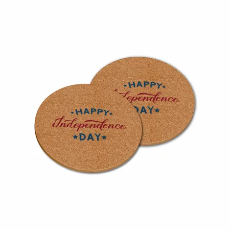 Premade Cork Coasters - Custom Ribbons Now