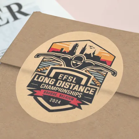 Kraft Paper Stickers - Custom Ribbons Now