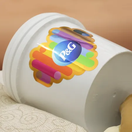 Metallic Gold Paper Stickers - Custom Ribbons Now