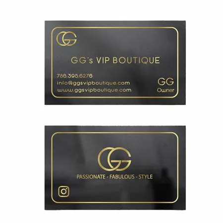 Foil Business Cards - Custom Ribbons Now
