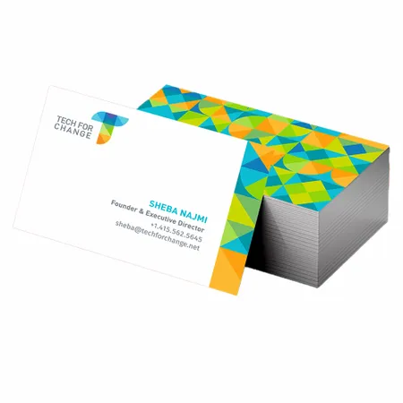 Silk Business Cards - Custom Ribbons Now