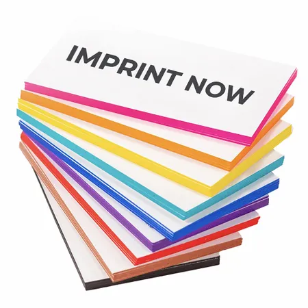 Painted Edge Business Cards - Custom Ribbons Now