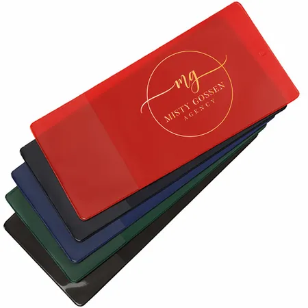 Policy and Document Holder with Business Card Pocket - Custom Ribbons Now