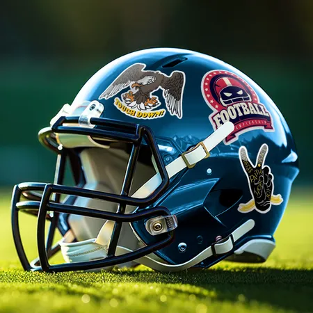 Football Helmet Stickers - Custom Ribbons Now