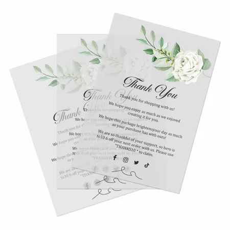 Transparent Cards - Custom Ribbons Now