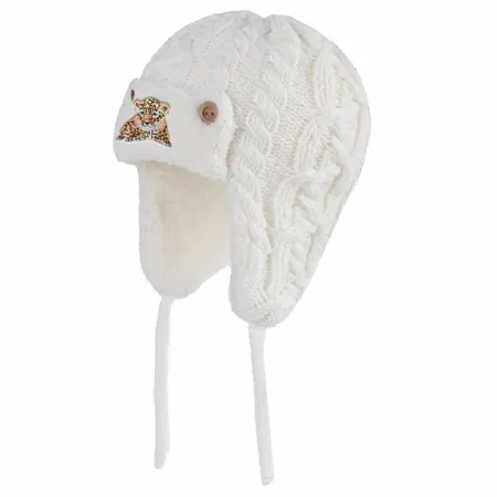 Cozy Cotton Kid Beanies with Earflaps - Custom Ribbons Now