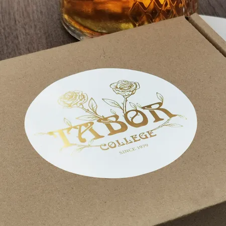 One Color Foil Stickers - Custom Ribbons Now