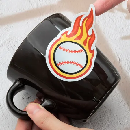 Coated Art Paper Stickers - Custom Ribbons Now