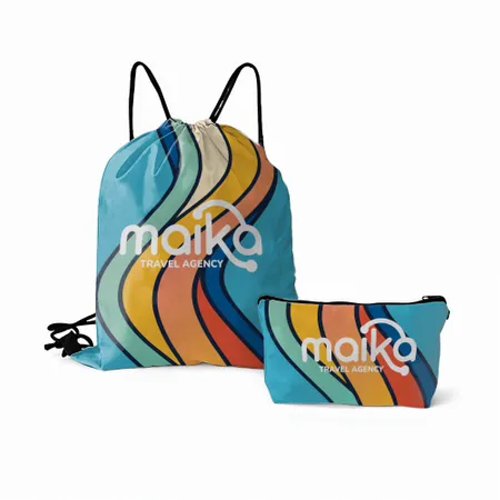 Drawstring Bag and Pouch Set Drawstring Bag and Pouch Set - Custom Ribbons Now