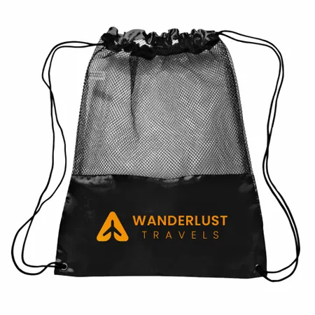 Mesh Drawstring Bag Mesh Drawstring Bag - Custom Ribbons Now