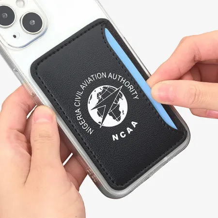 Leather Phone Wallet with Side Slit - Custom Ribbons Now