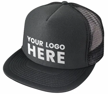 Nissun Cap 5 Panel Foam Trucker Hat Flat Bill - 5FBC - Custom Ribbons Now