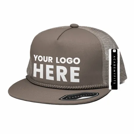 Academy Fits 2071G Rope Trucker Snapback Hat Academy Fits 2071G Rope Trucker Snapback Hat - Custom Ribbons Now