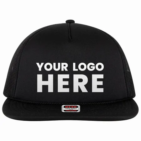 OTTO Cap 3995015-1 OTTO Snap 5 Panel Pro Style Mesh Back Trucker Snapback Hat - Custom Ribbons Now