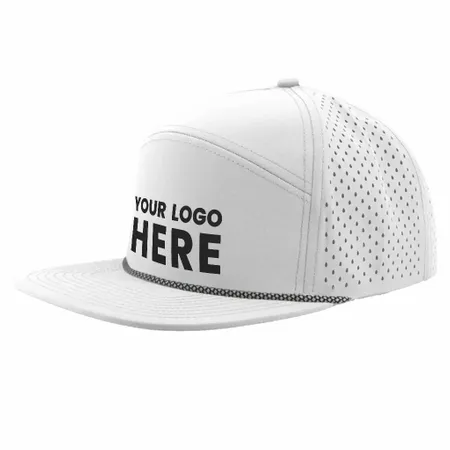 Zapped Headwear Osprey R+ 7 Panel Perforated Rope Cap - Custom Ribbons Now