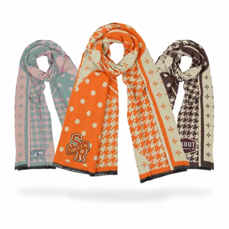 Cozy Cotton Polyester Scarves - Custom Ribbons Now