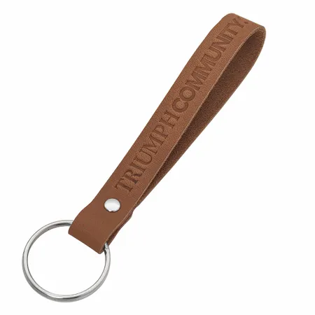 Leather Keychain Leather Keychain - Custom Ribbons Now