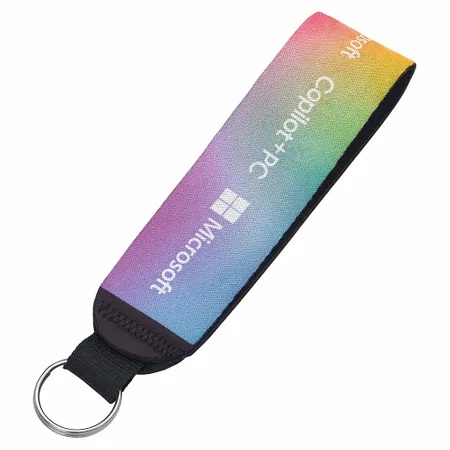Neoprene Keychain Neoprene Keychain - Custom Ribbons Now